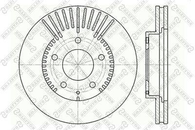 Тормозной диск STELLOX 6020-3254V-SX для MAZDA MPV