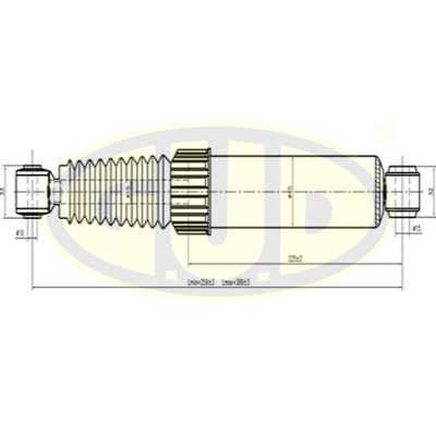 G.U.D. GSA553218 Амортизаторы  для RENAULT ESPACE III (JE0_) 3.0 V6 24V (JE0G, JE0R)