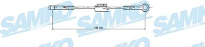 Тросик, cтояночный тормоз SAMKO C0221B для FORD ORION
