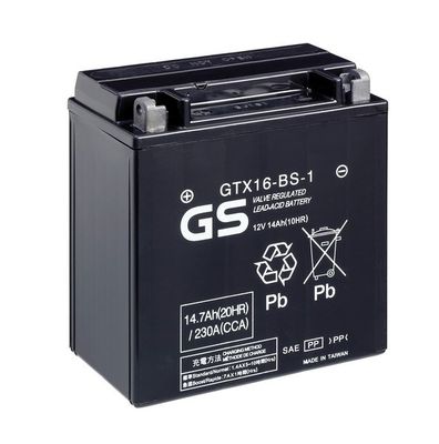 Стартерная аккумуляторная батарея GS GS-GTX16-BS-1 для SUZUKI VS