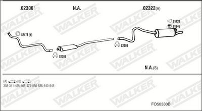 SISTEM DE ESAPAMENT WALKER FO50330B