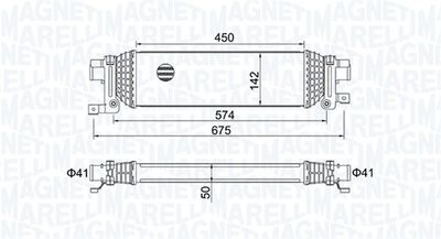 MAGNETI MARELLI 351319204380 Интеркулер для FORD FUSION