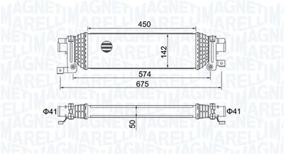 Интеркулер MAGNETI MARELLI 351319204380 для FORD FUSION