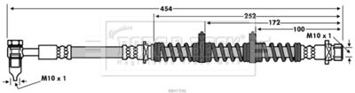 Brake Hose Borg & Beck BBH7596