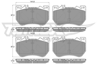 Bremsbelagsatz, Scheibenbremse