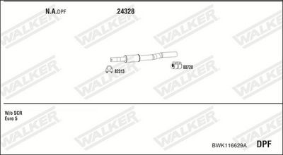 ABGASANLAGE WALKER BWK116629A