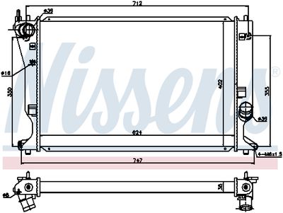 RADIATOR RACIRE MOTOR NISSENS 64695 4