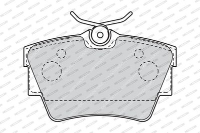BREMSBELAGSATZ SCHEIBENBREMSE FERODO FVR1516 1
