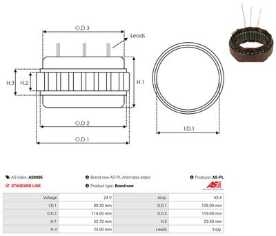 Vorschau Stator, Generator Ansicht 2