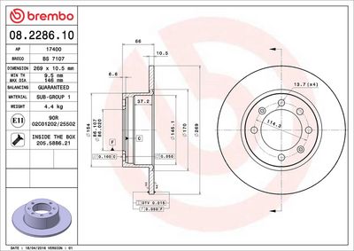 DISC FRANA BREMBO 08228610 1
