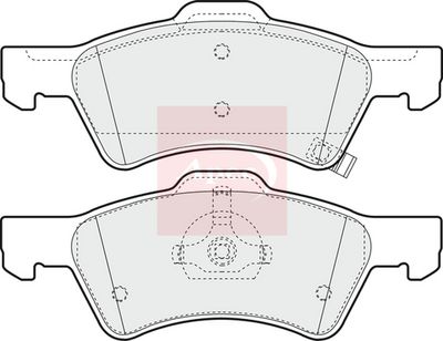 APEC Brake Pad Set, disc brake PAD1222