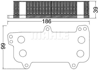 Oljekylare, motor MAHLE CLC 187 000S