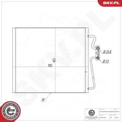 CONDENSATOR CLIMATIZARE ESEN SKV 86SKV647 5