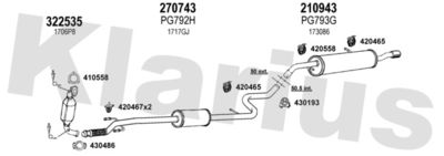 Układ wydechowy KLARIUS 631131E