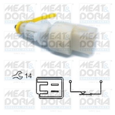 Выключатель фонаря сигнала торможения MEAT & DORIA 35037 для FIAT PUNTO
