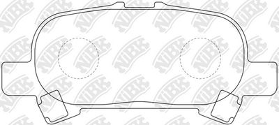 Комплект тормозных колодок, дисковый тормоз NiBK PN0427 для TOYOTA AVALON