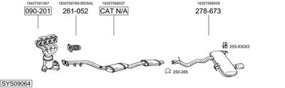 Изпускателна система BOSAL SYS09064