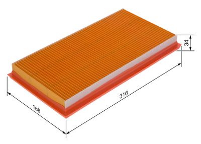 LUFTFILTER BOSCH F026400655 4