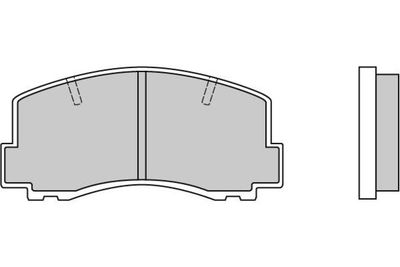 Комплект тормозных колодок, дисковый тормоз E.T.F. 12-0256 для MITSUBISHI CORDIA