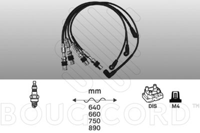 Комплект проводов зажигания EFI AUTOMOTIVE 4196 для VW FOX