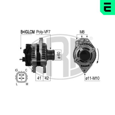 GENERATOR / ALTERNATOR ERA 210675A