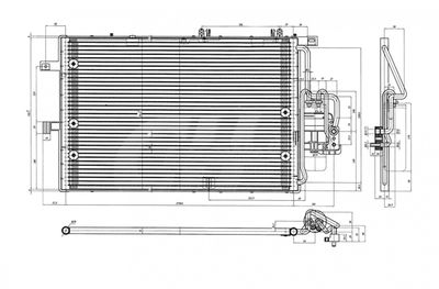 HART 608 113 Радиатор кондиционера  для CHEVROLET CORSA (Шевроле Корса)