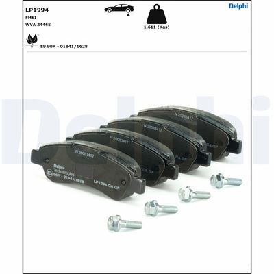 Brake Pad Set, disc brake LP1994