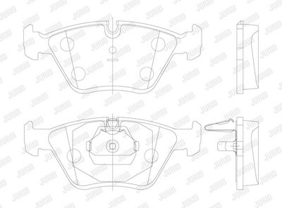 BREMSBELAGSATZ SCHEIBENBREMSE JURID 571880J 1