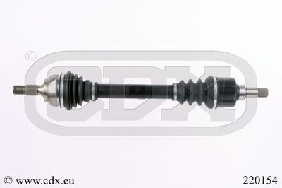 CDX 220154 Полуось в сборе  для PEUGEOT 206 Наклонная задняя часть (2A/C) 1.6 16V