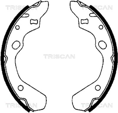 Комплект тормозных колодок TRISCAN 8100 50500 для MAZDA 626