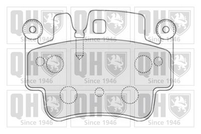 Комплект тормозных колодок, дисковый тормоз QUINTON HAZELL BP1694 для PORSCHE CAYMAN