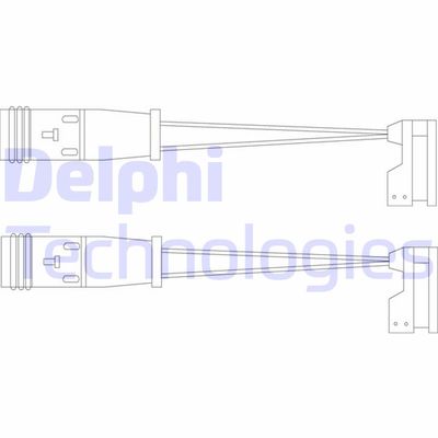 Сигнализатор, износ тормозных колодок DELPHI LZ0185 для MERCEDES-BENZ R-CLASS