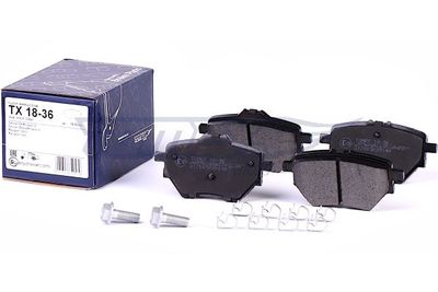 Sada brzdových destiček, kotoučová brzda TOMEX TX 18-36