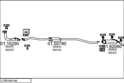 SISTEM DE ESAPAMENT MTS CITR76919A002153