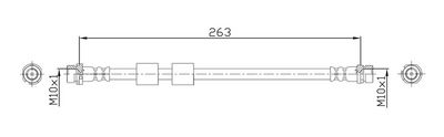 спирачен маркуч METZGER AUTOTEILE 4110804