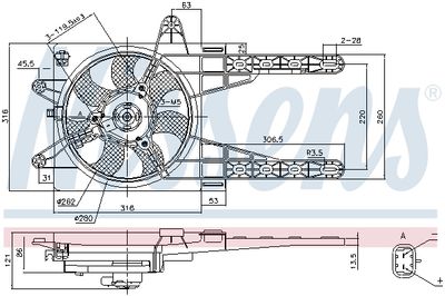 VENTILATOR RADIATOR NISSENS 85141 5