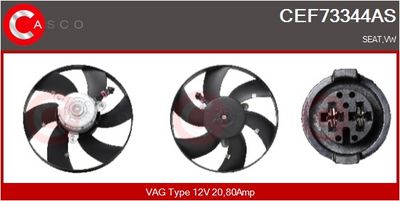 VENTILATOR RADIATOR CASCO CEF73344AS