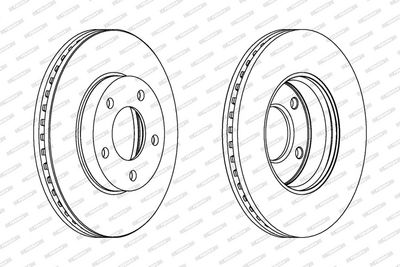 BREMSSCHEIBE FERODO DDF1209C