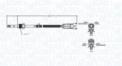 SENSOR ABGASTEMPERATUR MAGNETI MARELLI 172000149010 1