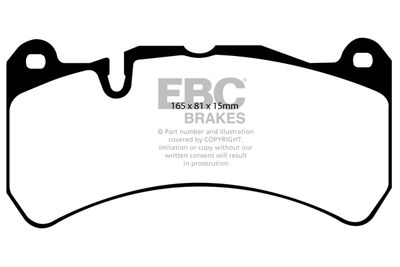 Комплект тормозных колодок, дисковый тормоз EBC Brakes DP41591R для SUBARU WRX