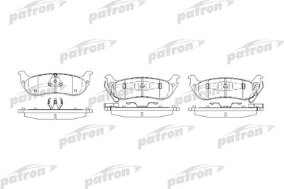 PATRON PBP7001 Тормозные колодки и сигнализаторы  для CHRYSLER  (Крайслер Пакифика)