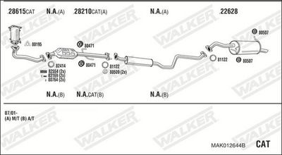 Изпускателна система WALKER MAK012644B