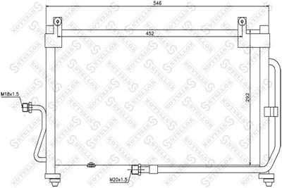 Конденсатор, кондиционер STELLOX 10-45083-SX для DAEWOO MATIZ