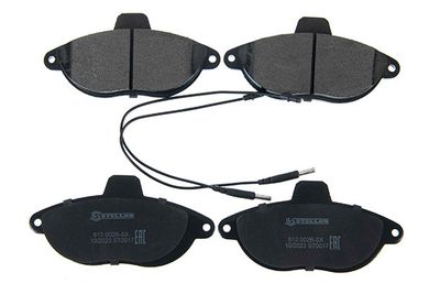 комплект спирачно феродо, дискови спирачки STELLOX 1544 000B-SX
