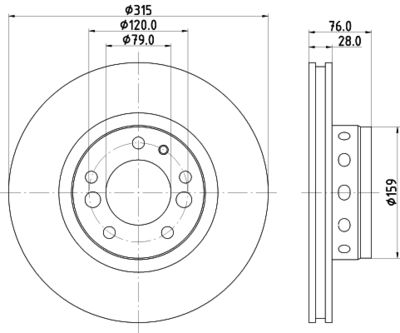 MINTEX MDC1212 Тормозные диски  для BMW 5 (E34) M5