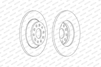 BREMSSCHEIBE FERODO DDF2506C 1