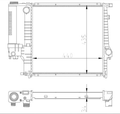 Kühler, Motorkühlung NRF 53849A