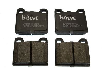 комплект спирачно феродо, дискови спирачки KAWE 810012