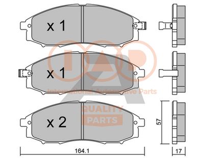 Комплект тормозных колодок, дисковый тормоз IAP QUALITY PARTS 704-13044P для NISSAN PICK UP