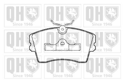 Комплект тормозных колодок, дисковый тормоз QUINTON HAZELL BP363 для OPEL MONZA